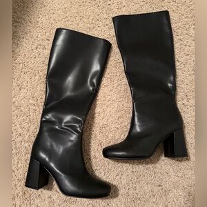 Princess Polly Black Knee High Teala Boots